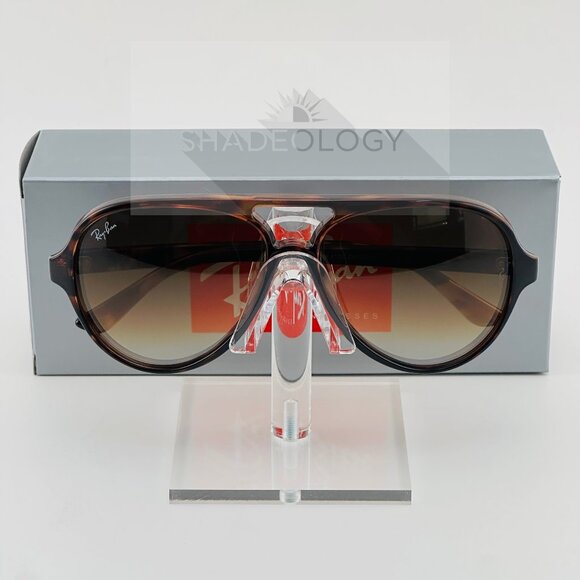 NEW Ray-Ban Sunglasses CATS 5000 RB4125 710/51 Classic Light Havana Brown Lens - Picture 1 of 6